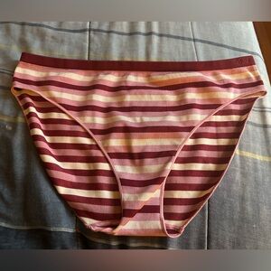 Victoria’s Secret Pink Moonstone Pink Stripe Seamless Bikini XL